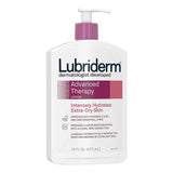 Hand and Body Moisturizer Lubriderm® Advanced Therapy 16 oz. Pump Bottle Unscented Lotion - BeHope