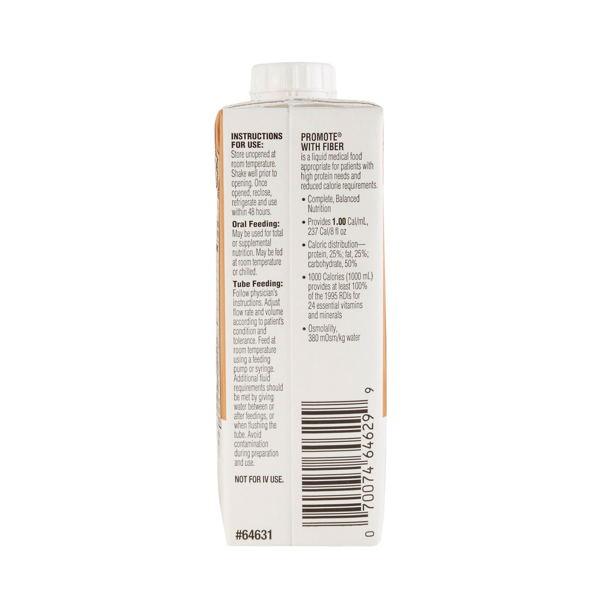 Oral Supplement Promote™ with Fiber Vanilla Flavor Liquid 8 oz. Carton - BeHope