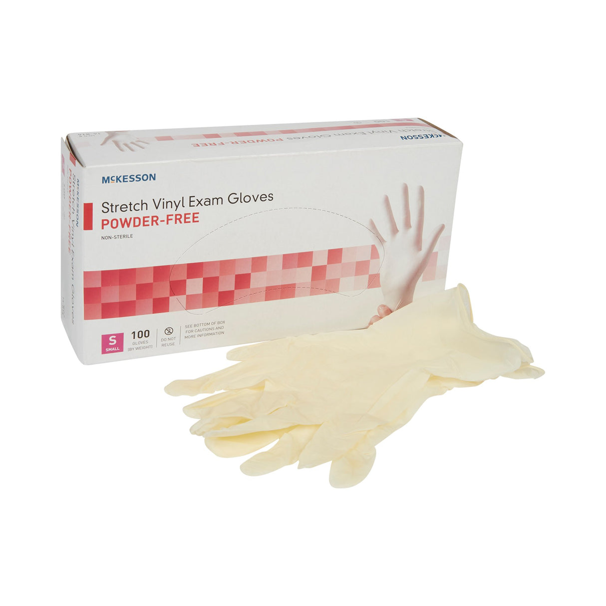 McKesson Nonsterile Stretch Vinyl Exam Gloves Silky Smooth Comfort - BeHope