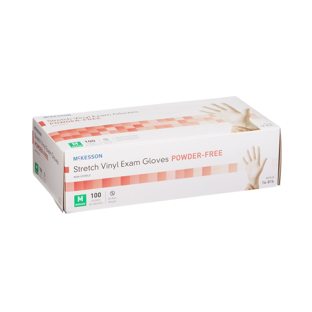 McKesson Nonsterile Stretch Vinyl Exam Gloves Silky Smooth Comfort - BeHope