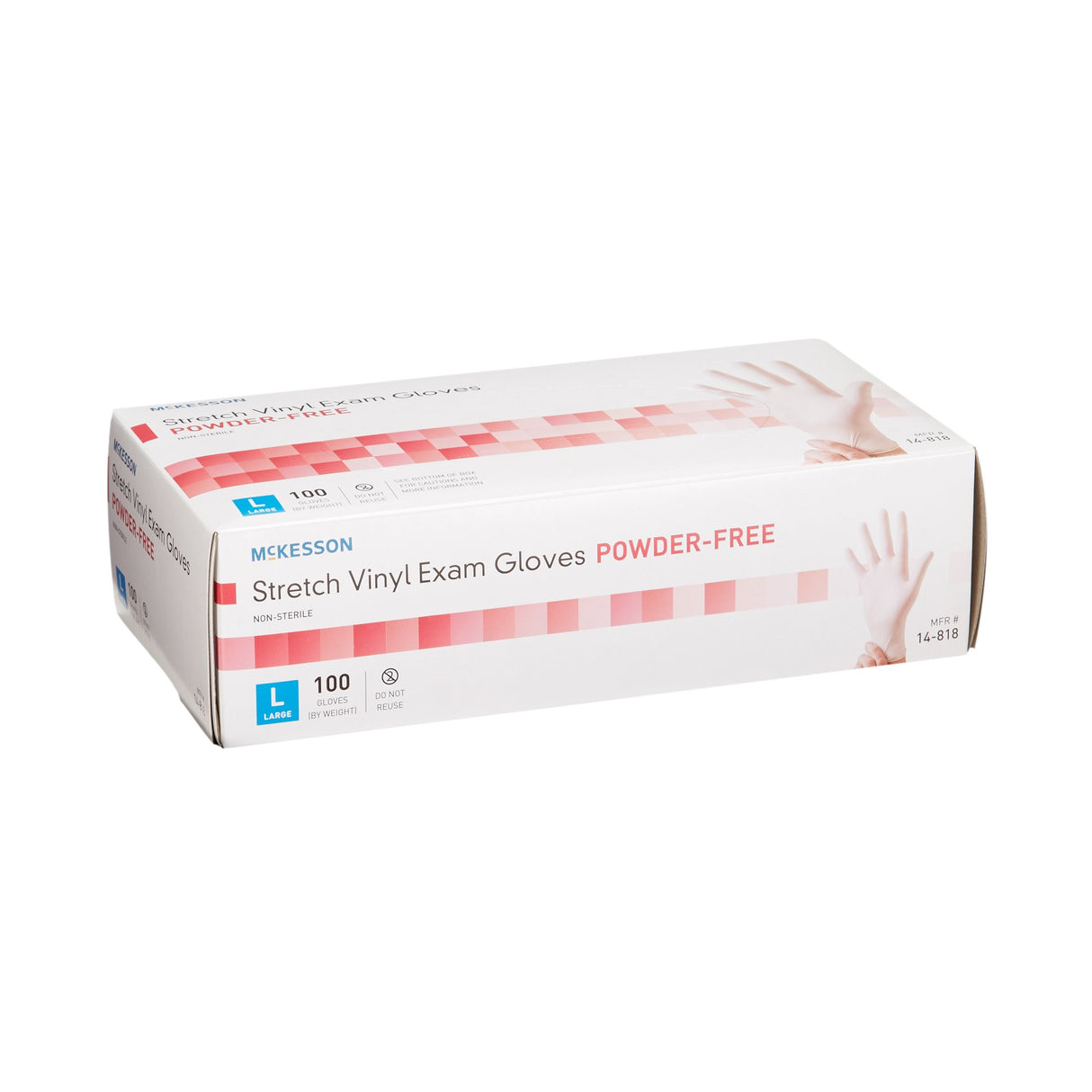 McKesson Nonsterile Stretch Vinyl Exam Gloves Silky Smooth Comfort - BeHope
