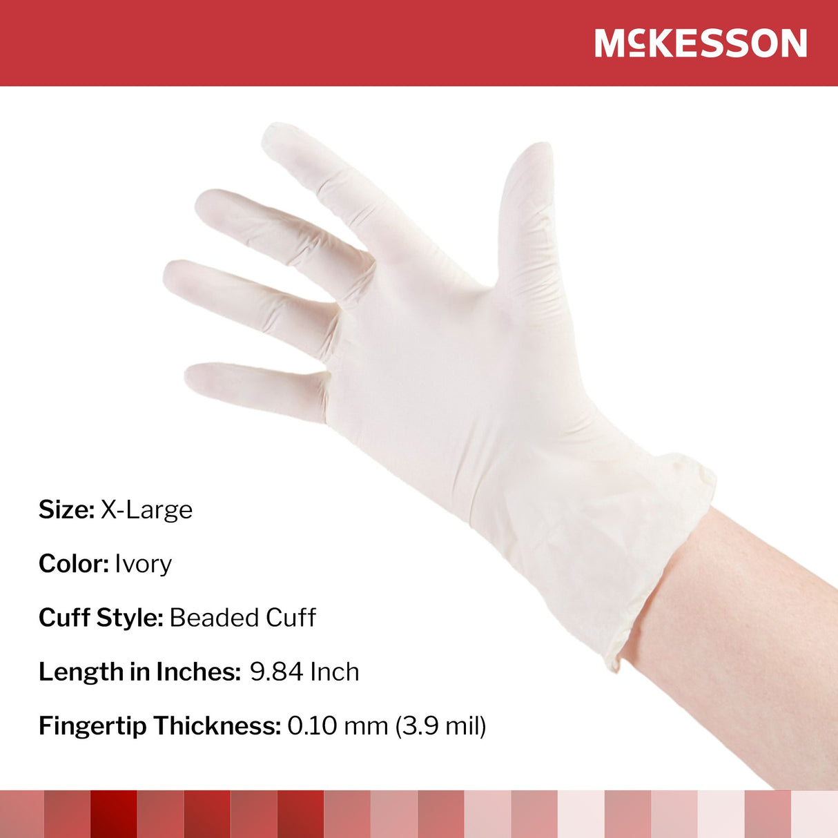 McKesson Nonsterile Stretch Vinyl Exam Gloves Silky Smooth Comfort - BeHope