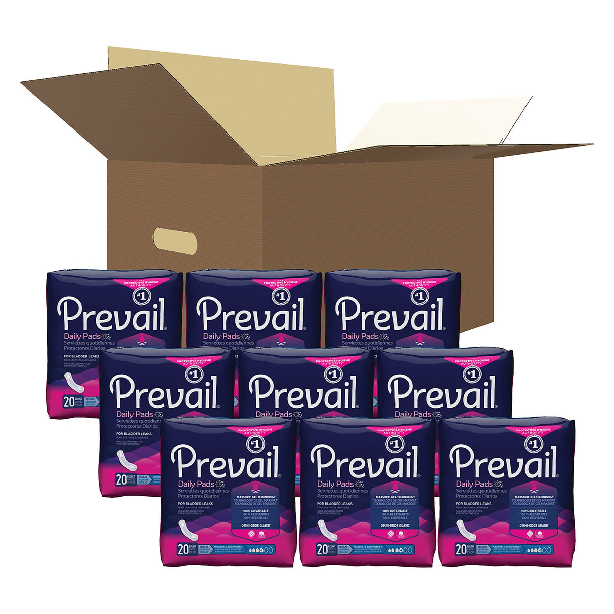 Prevail® Daily Bladder Control Pads with Omni-Odor Guard™ - BeHope