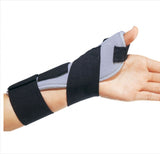 Thumb Splint ThumbSPICA™ One Size Fits Most Hook and Loop Closure Left Hand Black / Blue - BeHope