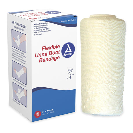 Unna Boot Dynarex® Zinc Oxide 4 Inch X 10 Yard - BeHope