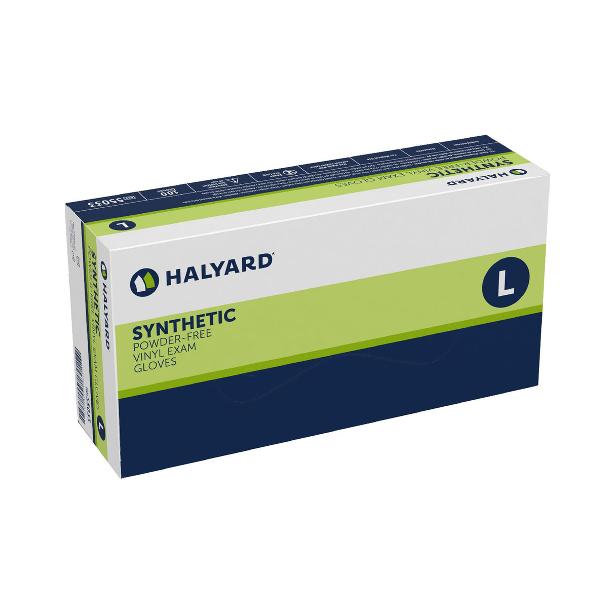 Exam Glove Halyard™ Large NonSterile Vinyl Standard Cuff Length Smooth Clear Not Rated - BeHope