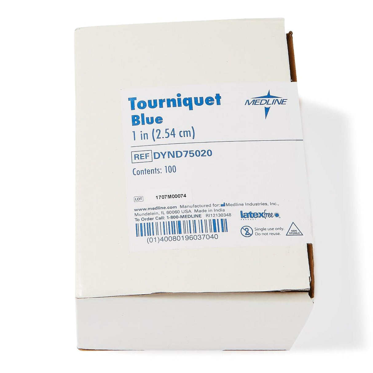 Tourniquet Strap Medline® 18 Inch Length Rolled / Banded Textured Polyisoprene