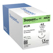 Nonabsorbable Suture with Needle Surgical Specialties™ Nylon DS18 3/8 Circle Reverse Cutting Needle Size 4-0 Monofilament - BeHope