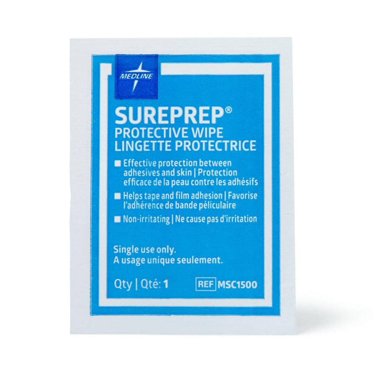 Skin Barrier Wipe Sureprep® 40 to 80% Strength Isopropyl Alcohol Individual Packet NonSterile - BeHope