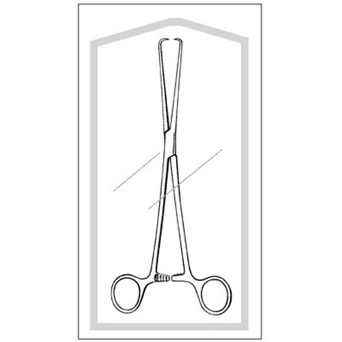 Tenaculum Forceps Econo Sterile™ Schroeder 10 Inch Length Floor / Office Grade Pakistani Stainless Steel Sterile Locking Finger Ring Handle Straight 1 X 1 Sharp Prongs - BeHope