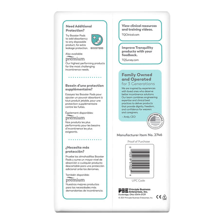 Unisex Adult Incontinence Brief Tranquility® Essential Large Disposable Heavy Absorbency - BeHope