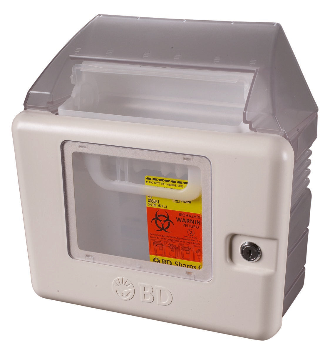 Sharps Container Wall Mount Locking Secure Disposal Cabinet - BeHope