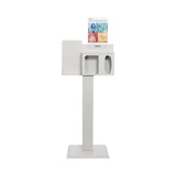 Hygiene Dispensing Station McKesson Floor Stand Quartz Beige 22.3 W X 60.5 H X 17 D Inch Aluminum / Cold Rolled Steel / PETG Plastic - BeHope
