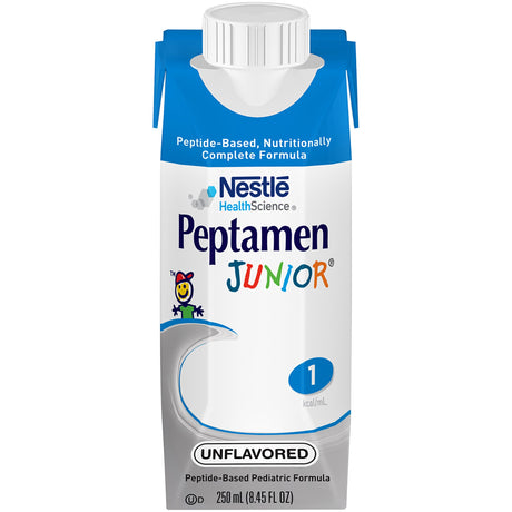 Pediatric Tube Feeding Formula Peptamen Junior® Unflavored 250 mL Carton Liquid Whey Protein Impaired GI Function - BeHope