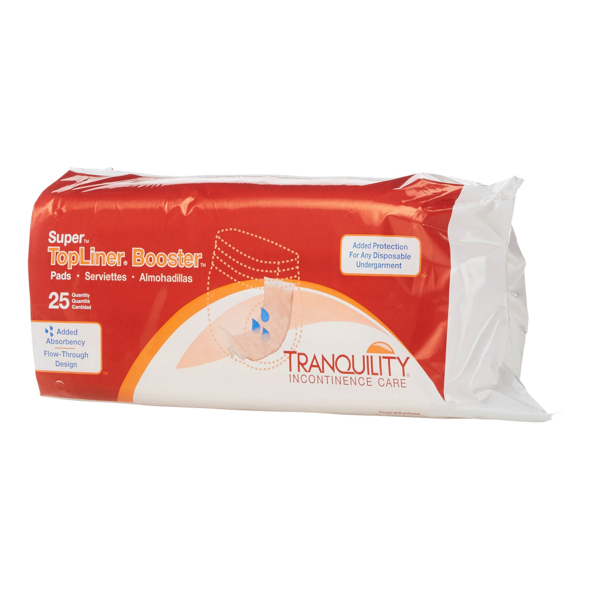 Booster Pad Tranquility TopLiner 4-1/4 X 15 Inch Heavy Absorbency Super Absorbent Core Super