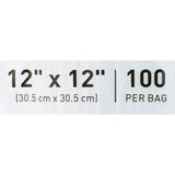 Reclosable Bag McKesson 12 X 12 Inch Polyethylene Clear Zipper Closure
