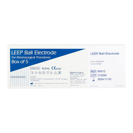 LEEP/LLETZ Electrode Tungsten Sterile 5 mm Diameter Ball Tip Disposable - BeHope