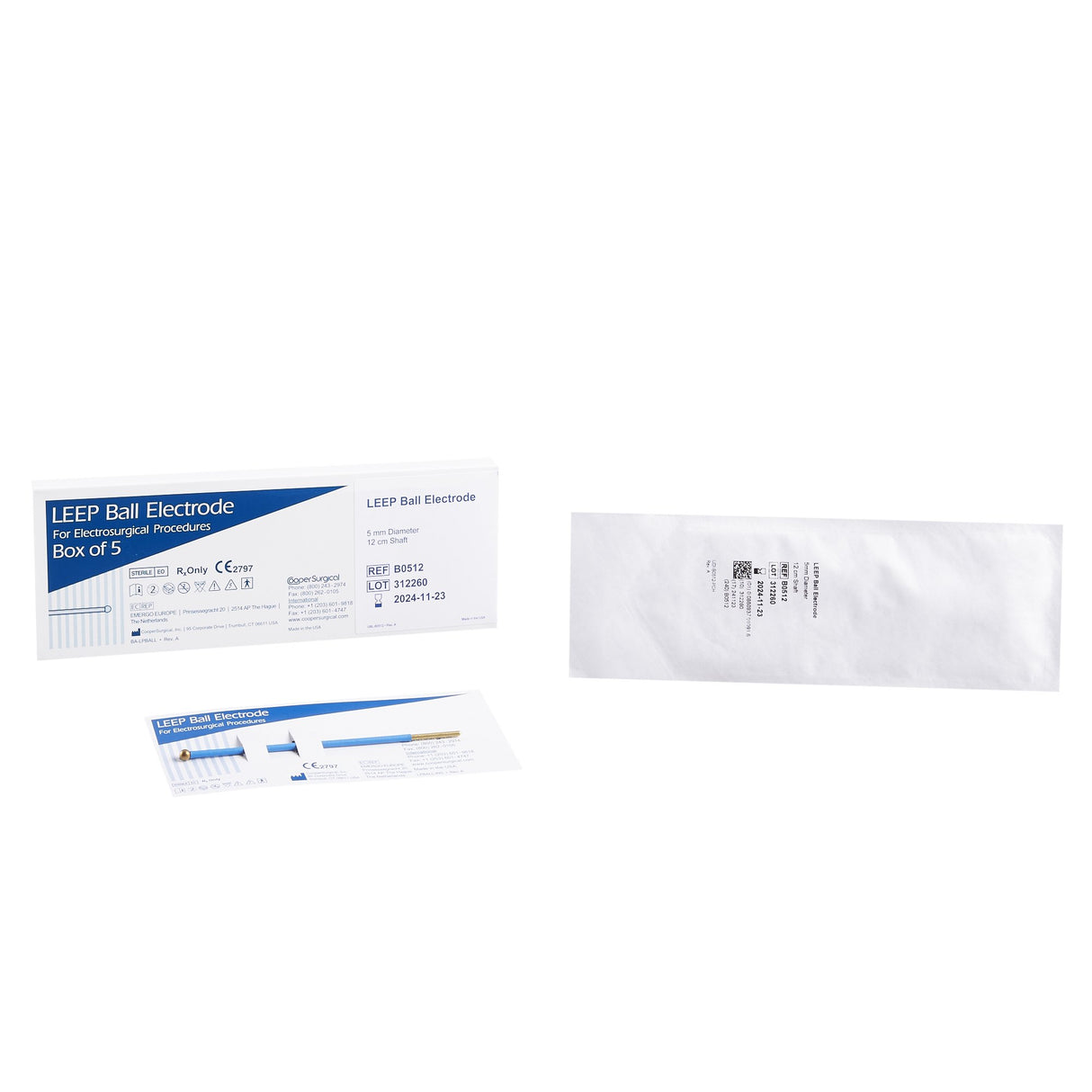 LEEP/LLETZ Electrode Tungsten Sterile 5 mm Diameter Ball Tip Disposable - BeHope