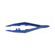 Tweezers Medique® 4-1/2 Inch Length Floor / Office Grade Plastic NonSterile Thumb Handle Straight Serrated Tips - BeHope