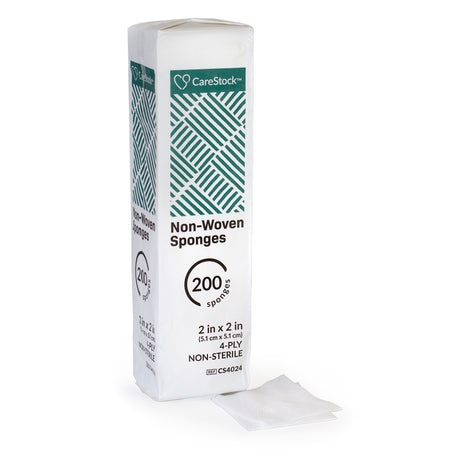 Gauze Sponge CareStock™ 2 X 2 Inch 4-Ply NonSterile 200 per Pack - BeHope