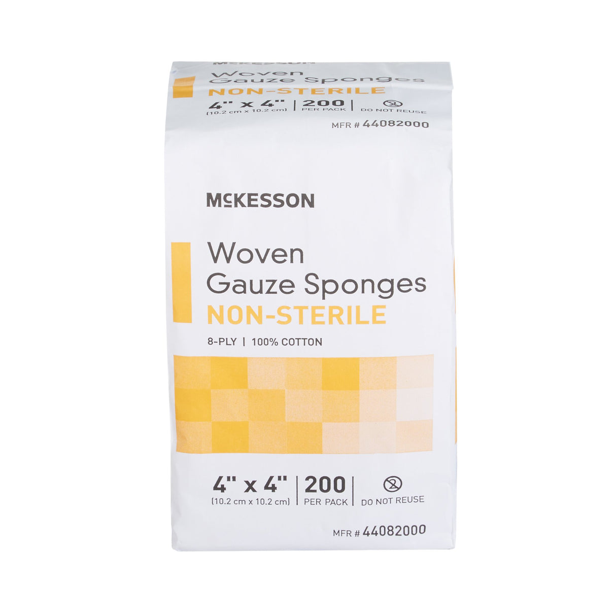 Gauze Sponge McKesson 4 X 4 Inch 8-Ply NonSterile 200 per Pack - BeHope