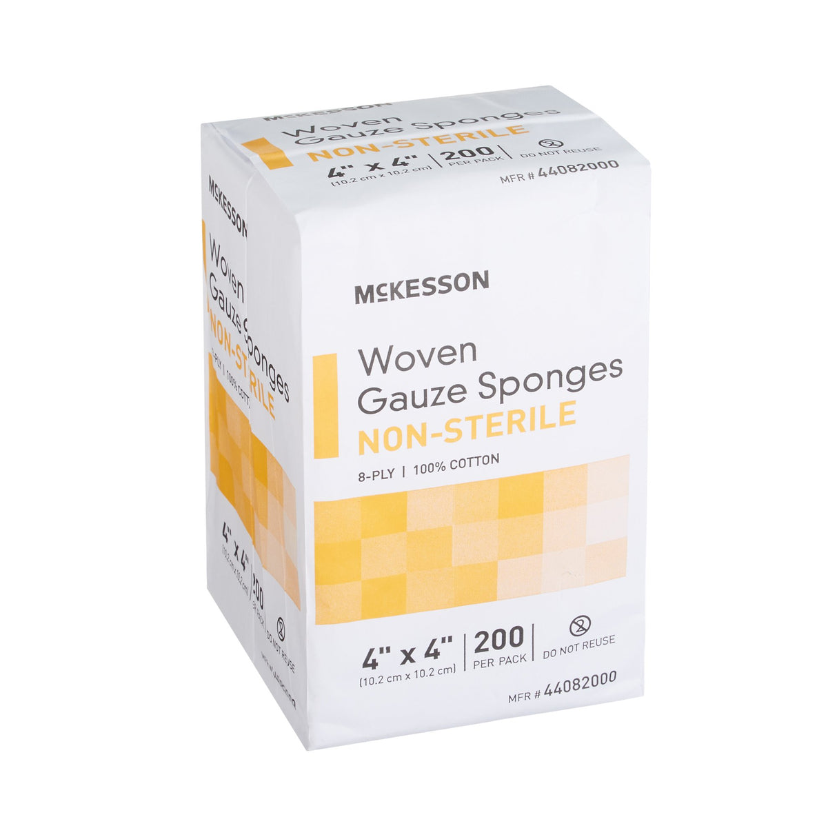 Gauze Sponge McKesson 4 X 4 Inch 8-Ply NonSterile 200 per Pack - BeHope