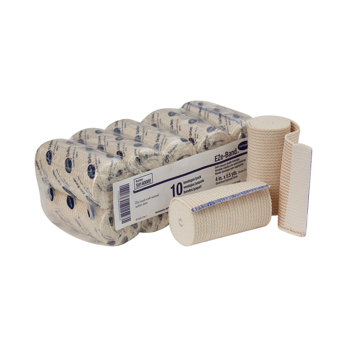 Elastic Bandage Eze-band® Nonsterile Double Hook Loop Closure Orthopedic Grade - BeHope