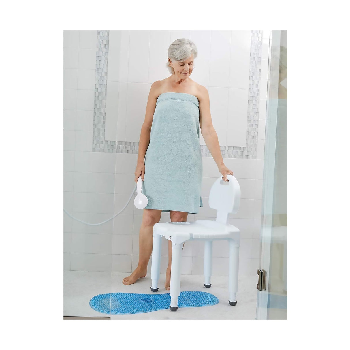 Carex® Bath Bench for Comfortable Shower and Tub Use - BeHope