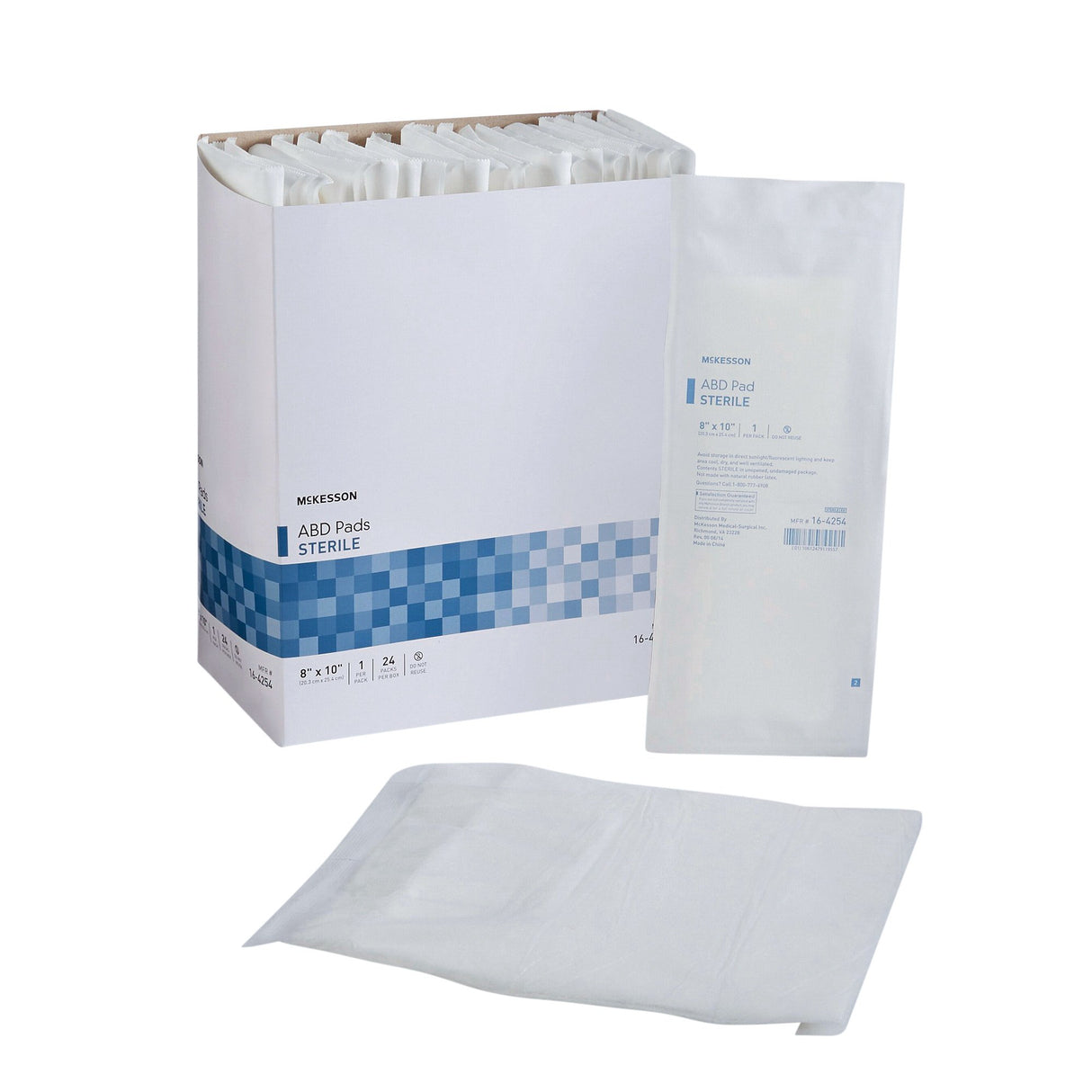 Abdominal Pad Mckesson Sterile Superior Absorption No Linting - BeHope