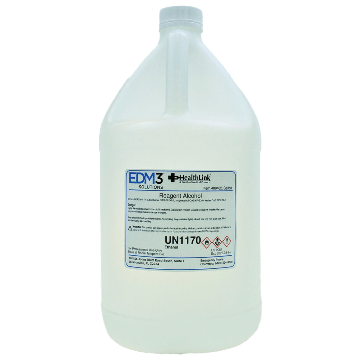 Chemistry Reagent Reagent Alcohol ACS Grade 99 to 100% 1 gal. - BeHope