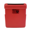 Replacement Radioactive Sharps Container Nesar Systems Red Base 8-1/2 L X 4 D X 9 H Inch Horizontal Entry 1 Gallon - BeHope