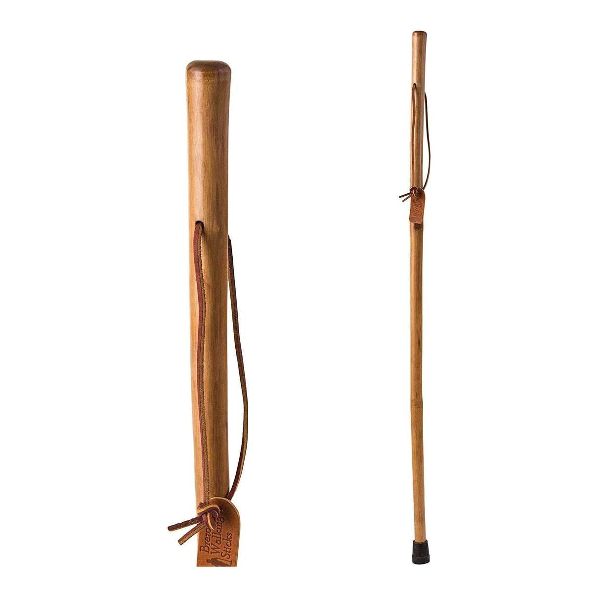 Walking Stick Brazos Free Form Wood 58 Inch Height Red Bamboo - BeHope