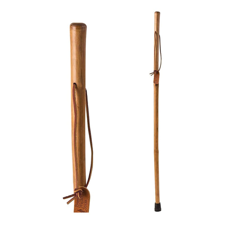 Walking Stick Brazos Free Form Wood 58 Inch Height Red Bamboo - BeHope