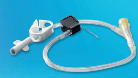 Huber Infusion Set Kawasumi 19 Gauge 1 Inch 8 Inch Tubing Without Port - BeHope