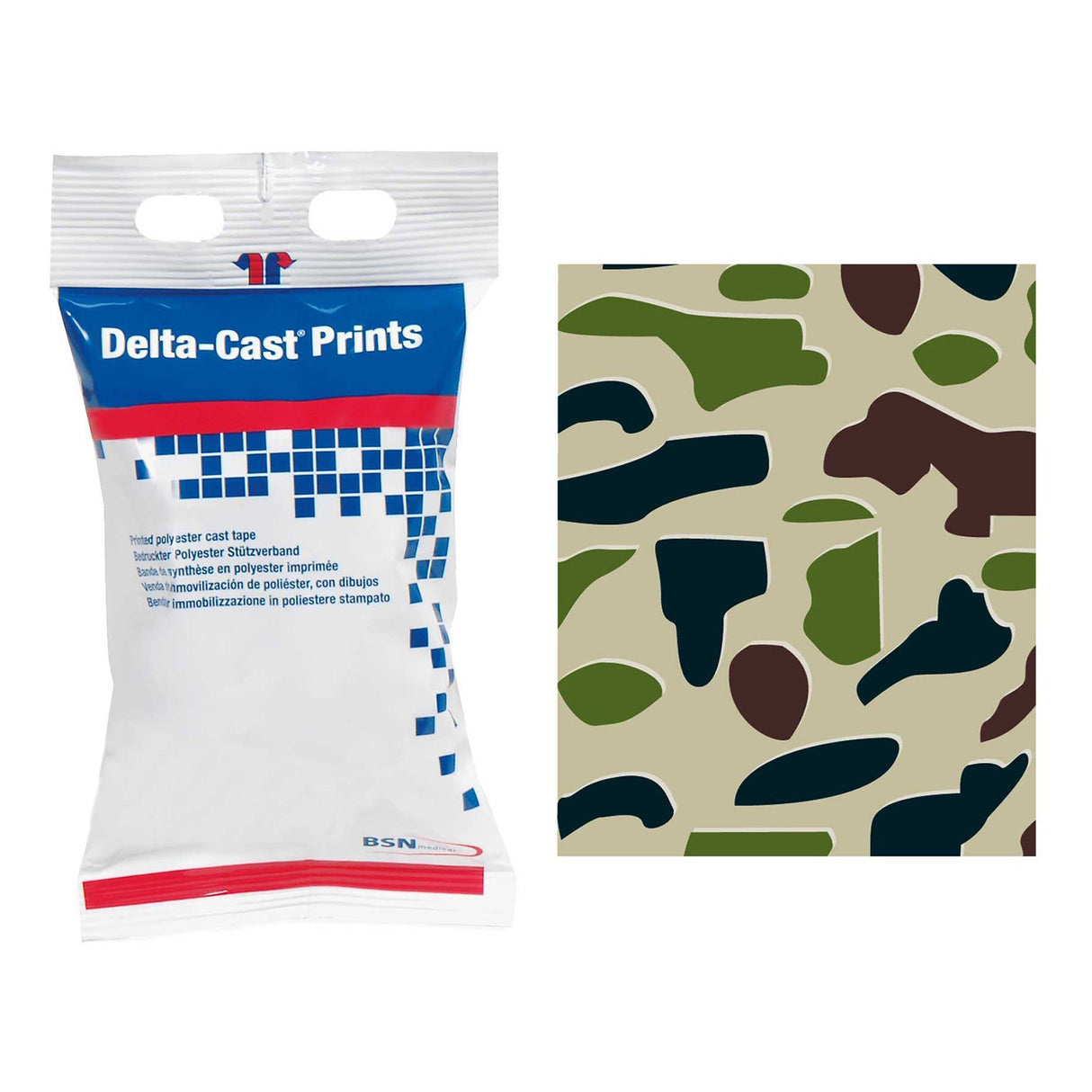 Cast Tape Delta-Cast® Prints 3 Inch X 12 Foot Polyester Camouflage Print - BeHope