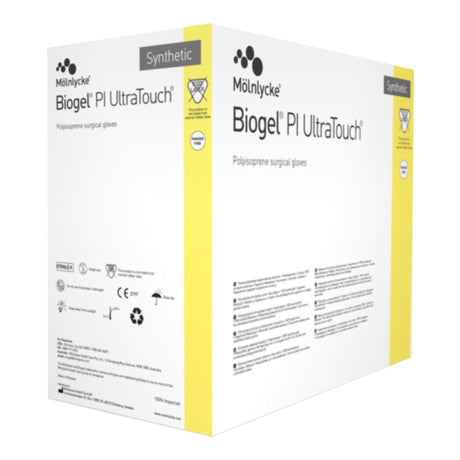 Surgical Glove Biogel® PI UltraTouch™ Size 8 Sterile Polyisoprene Standard Cuff Length Micro-Textured Opaque Beige Chemo Tested - BeHope