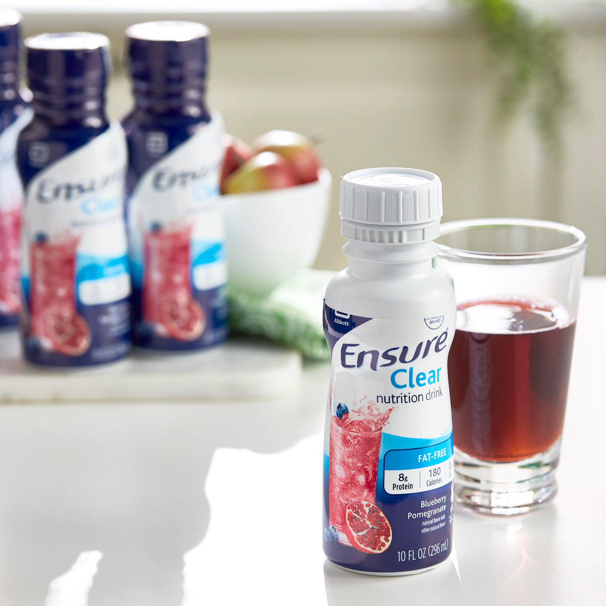 Oral Supplement Ensure® Clear Blueberry Pomegranate Flavor Liquid 10 oz. Bottle - BeHope