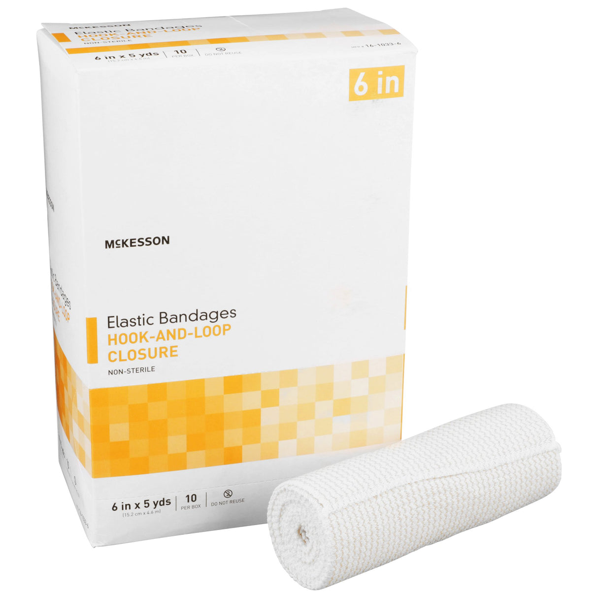 Elastic Bandage Mckesson Nonsterile Hook Loop Closure for Compression Support - BeHope