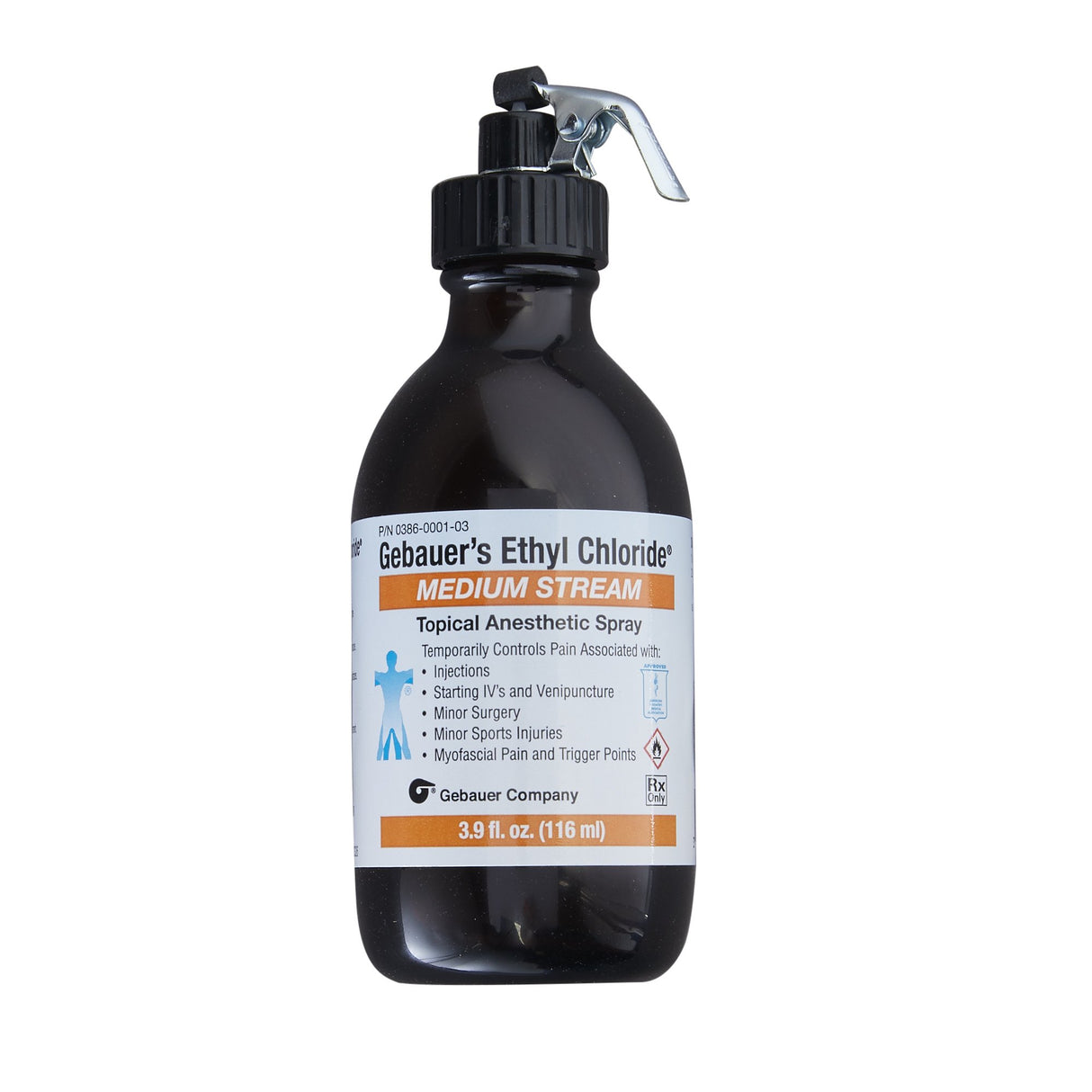 Gebauer's Ethyl Chloride® Ethyl Chloride 100% Medium Stream 115 mL - BeHope