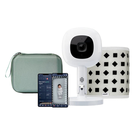 The Traveling Camera Bundle Nanit Includes: Gray Case, Flex Stand, Camera For use with Nanit Sleep Monitor - BeHope