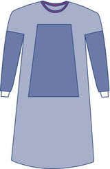 Fabric-reinforced Surgical Gown With Towel Eclipse® X-large Blue Sterile Aami Level 3 Disposable