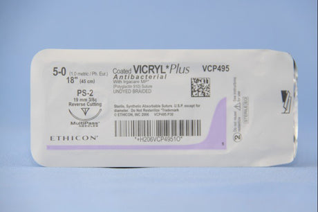 Absorbable Antibacterial Suture With Needle Coated Vicryl™ Plus Polyglactin 910 - BeHope