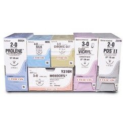 Absorbable Antibacterial Suture with Needle Coated Vicryl™ Plus Polyglactin 910 CT-1 1/2 Circle Taper Point Needle Size 2-0 Braided - BeHope