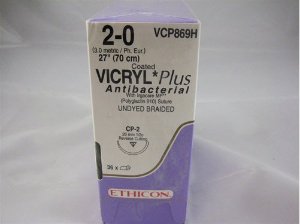 Absorbable Antibacterial Suture Vicryl™ Plus for Antimicrobial Wound Care - BeHope