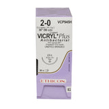 Absorbable Antibacterial Suture with Needle Coated Vicryl™ Plus Polyglactin 910 CT-1 1/2 Circle Taper Point Needle Size 2-0 Braided - BeHope