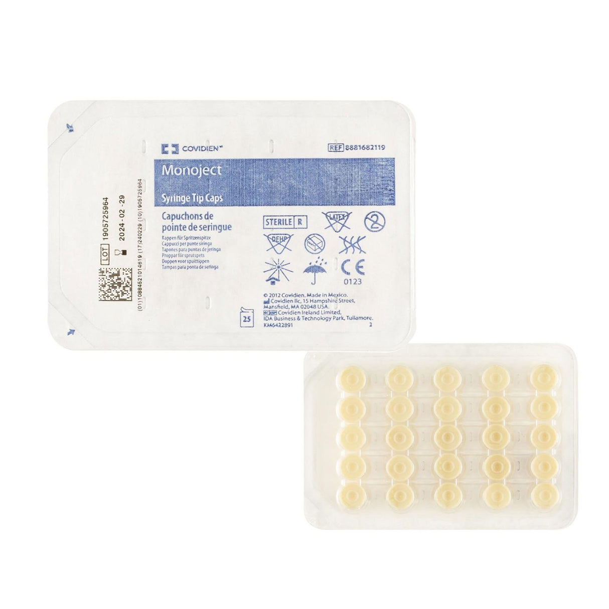 Syringe Tip Cap Monoject™ Polyolefin Plastic, Sterile, Disposable - BeHope