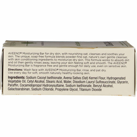 Aveeno® Unscented Soap-Free Cleansing Bar for Dry Skin - BeHope