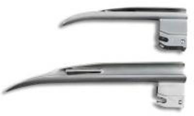 Laryngoscope Blade GreenLine® Phillips Type Fiberoptic Light Child NonSterile - BeHope