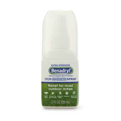 Itch Relief Benadryl® 2% - 0.1% Strength Spray 2 oz. Bottle - BeHope