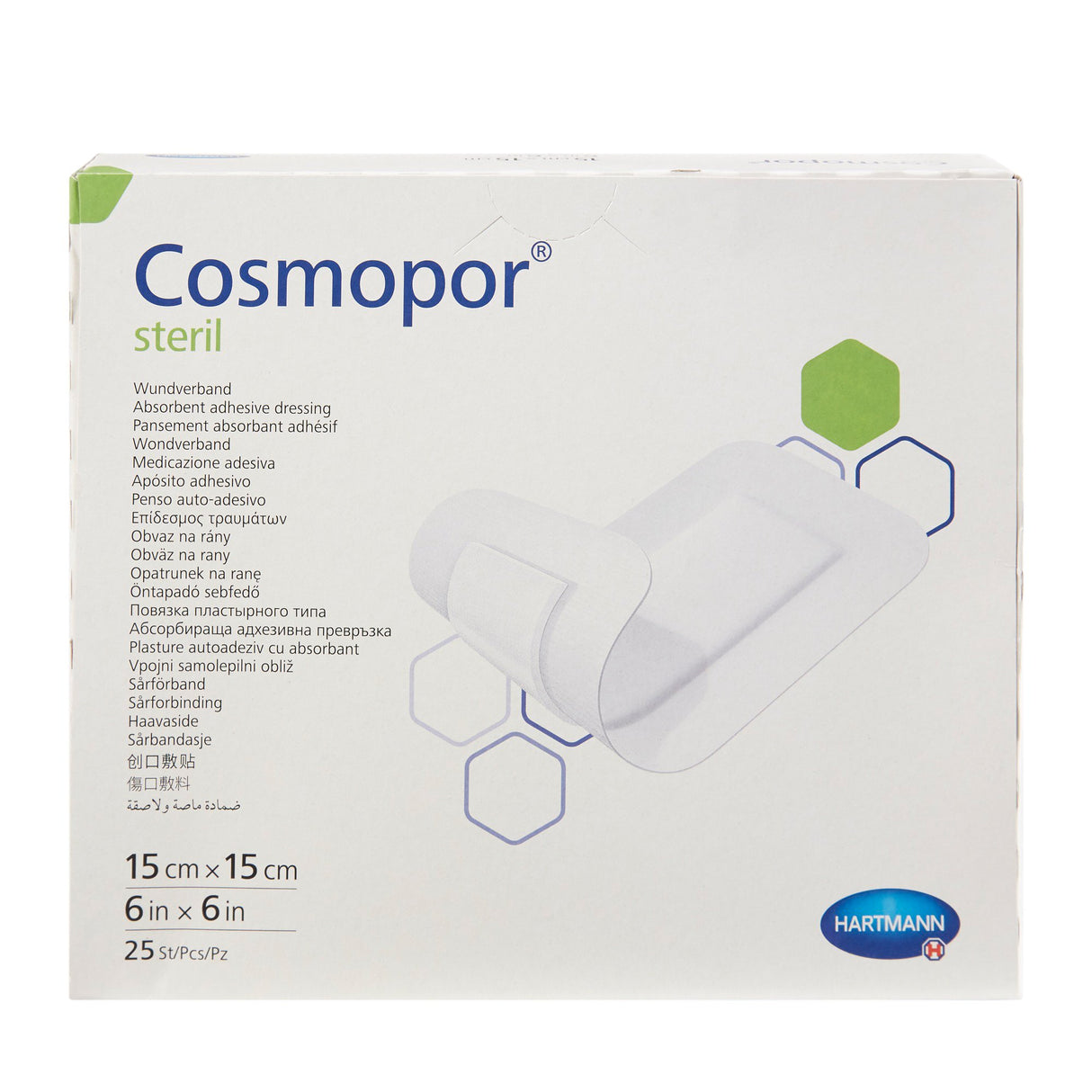 Island Dressing Cosmopor® Steril 6 X 6 Inch Square Sterile Water Resistant Backing - BeHope